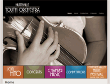 Tablet Screenshot of huntsvilleyouthorchestra.org